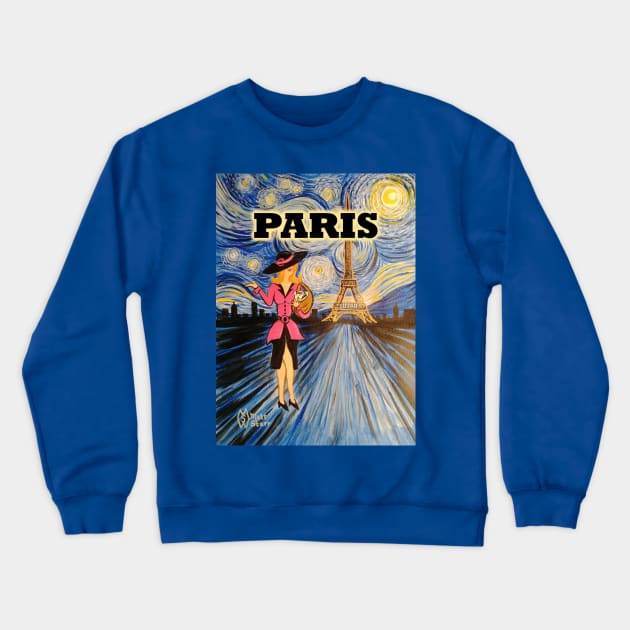 Paris Eiffel Tower Crewneck Sweatshirt by Matt Starr Fine Art